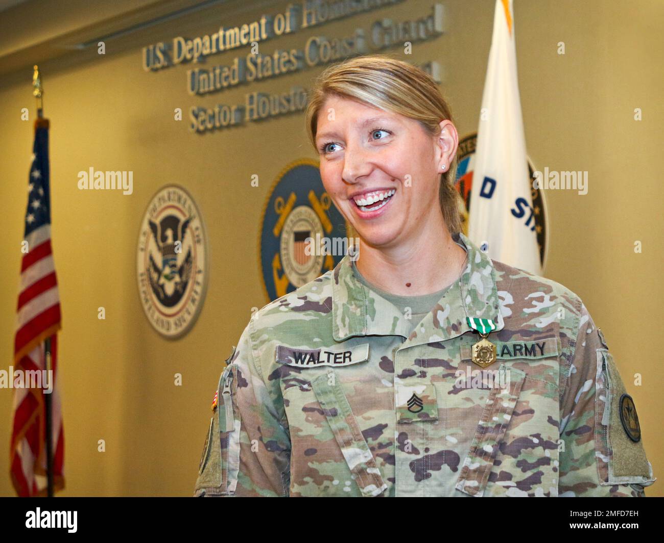 HOUSTON — Texas Army National Guard Staff Sgt. Chelsey Walter, with the