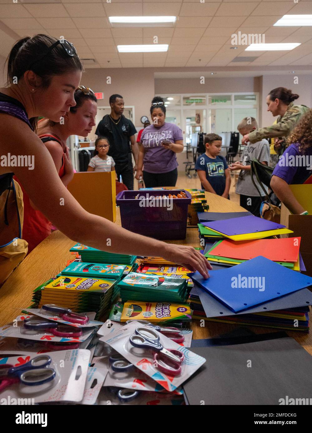 Pick out school supplies at the Community Back 2 School Pep Rally at