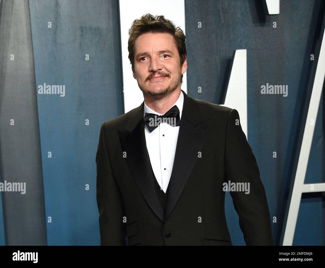 FILE - Pedro Pascal arrives at the Vanity Fair Oscar Party on Feb 