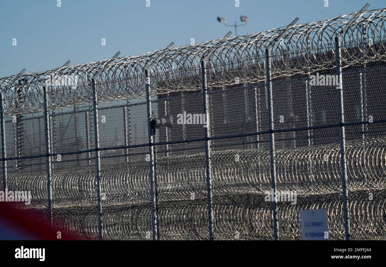 Fencing surrounds the Denver Reception and Diagnostic Center operated