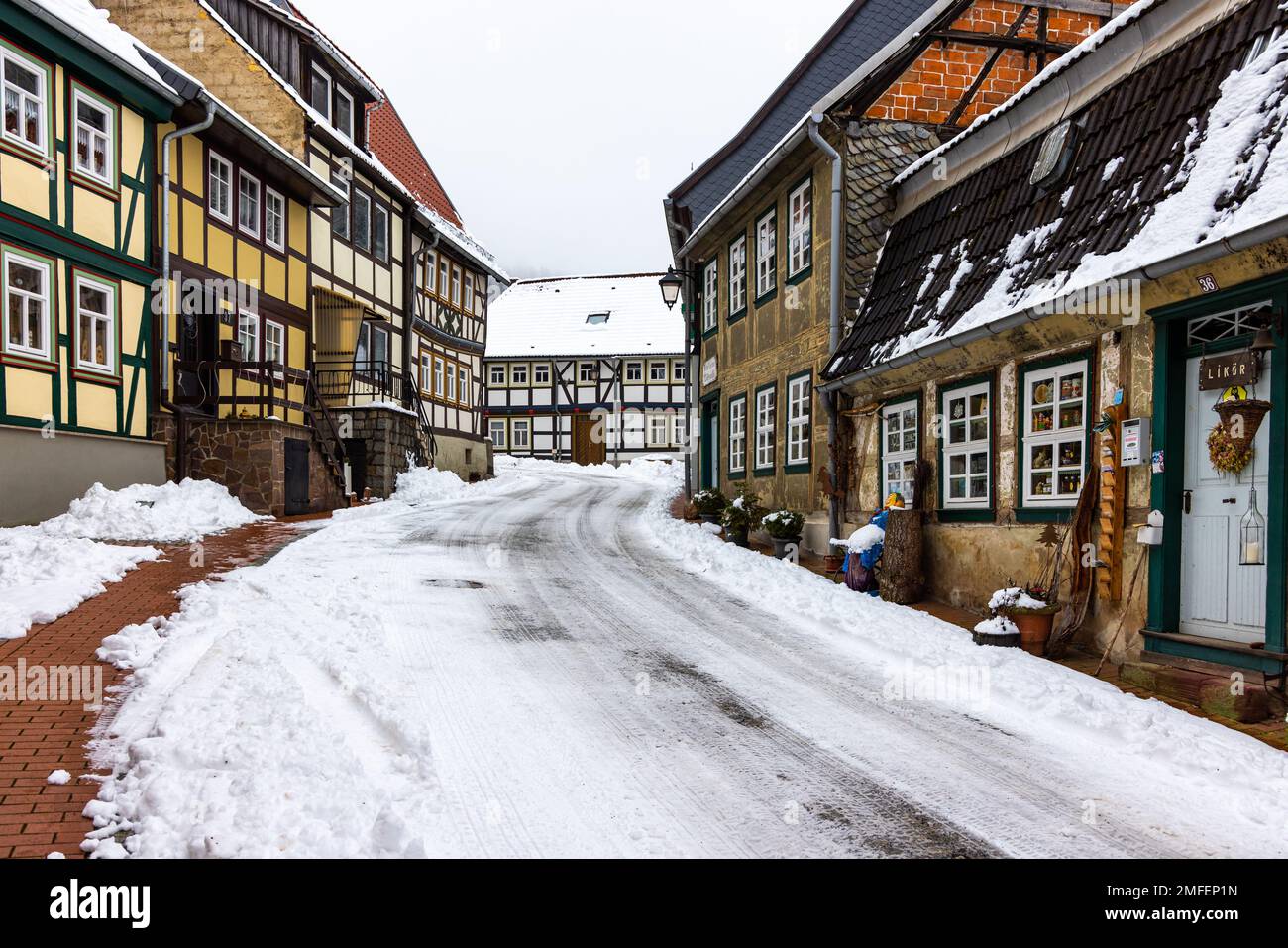 Impressionen aus der Fachwerkstadt Stolberg im Harz Stock Photo