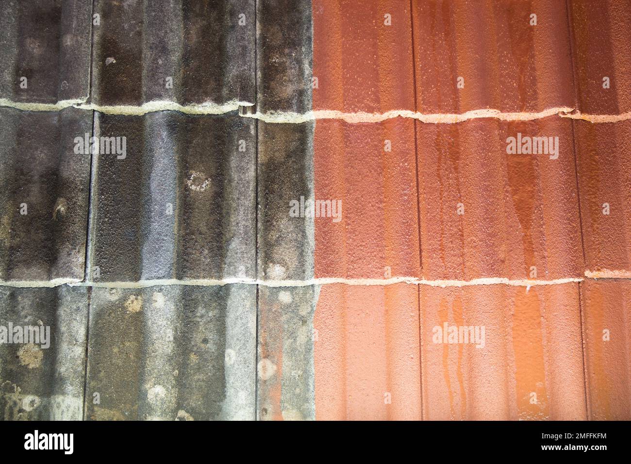 Difference between wash cleaned roof cleaning clean and dirty one