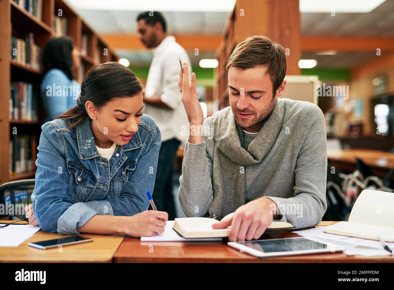 Helping each other understand their studies better. two university