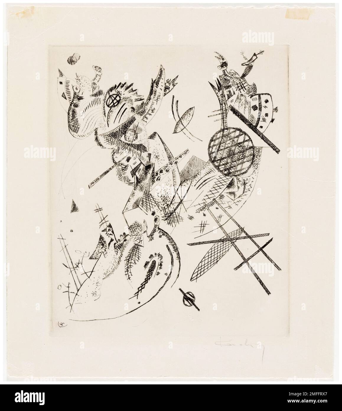 Wassily Kandinsky, Kleine Welten XII (Small Worlds XII), abstract drawing, 1922 Stock Photo