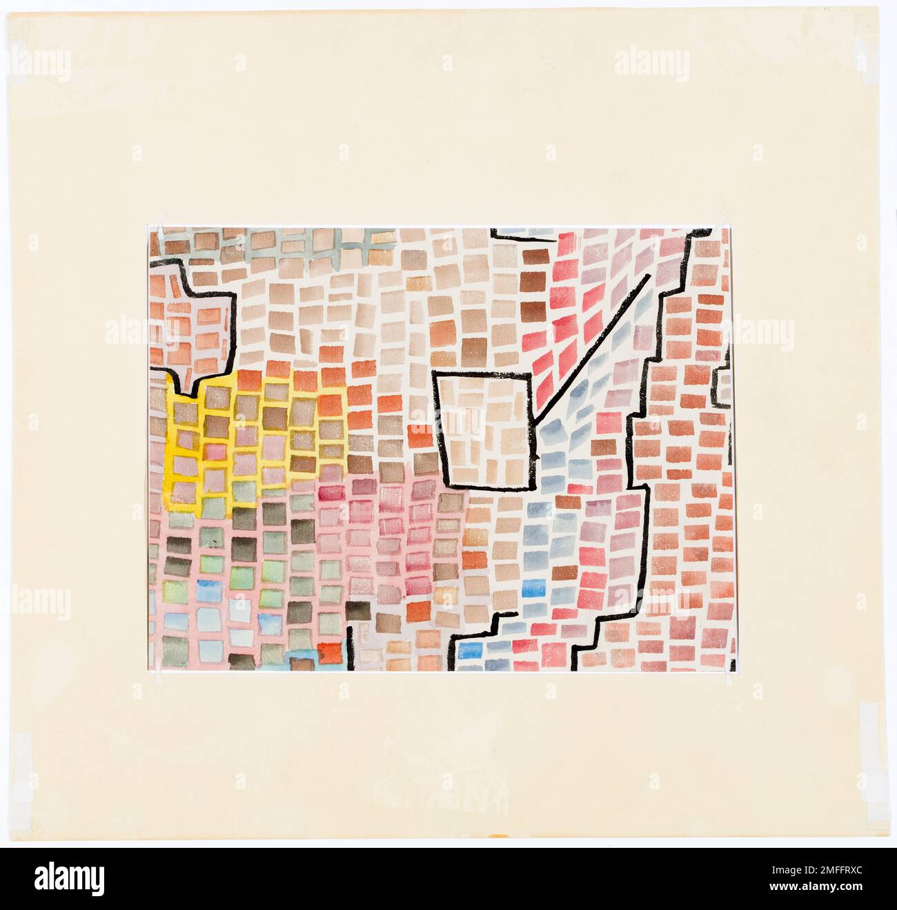 Paul Klee 1933 ドローイングシュウ Paul Klee, Fertility Tended To, abstract painting in watercolour