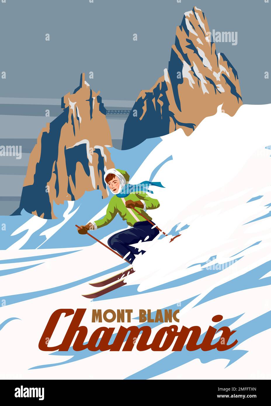 Chamonix mont blanc Stock Vector Images Alamy