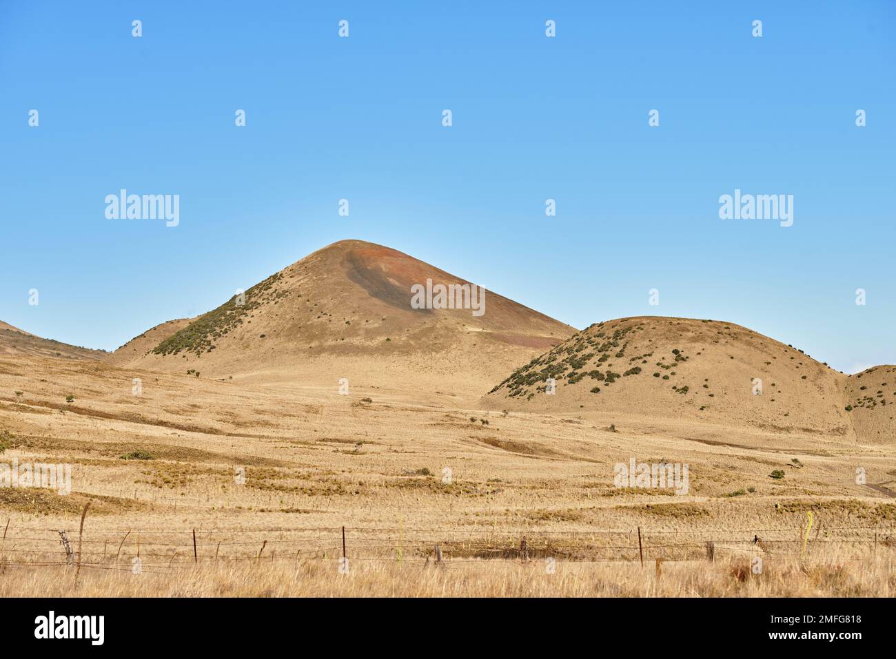 Hawaii - volcanos at the Big Island. Wilderness of the State of Hawaii, USA. Stock Photo