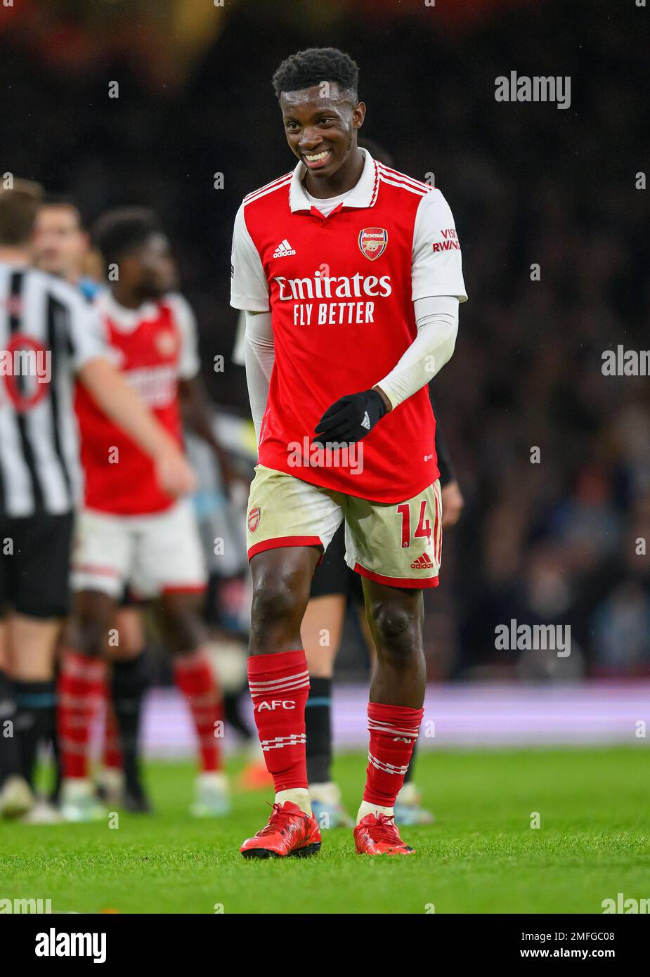 03 Jan 2023 - Arsenal v Newcastle United - Premier League - Emirates Stadium  Arsenal's Eddie Nketiah during the Premier League match against Newcastle United. Picture : Mark Pain / Alamy Live News Stock Photo