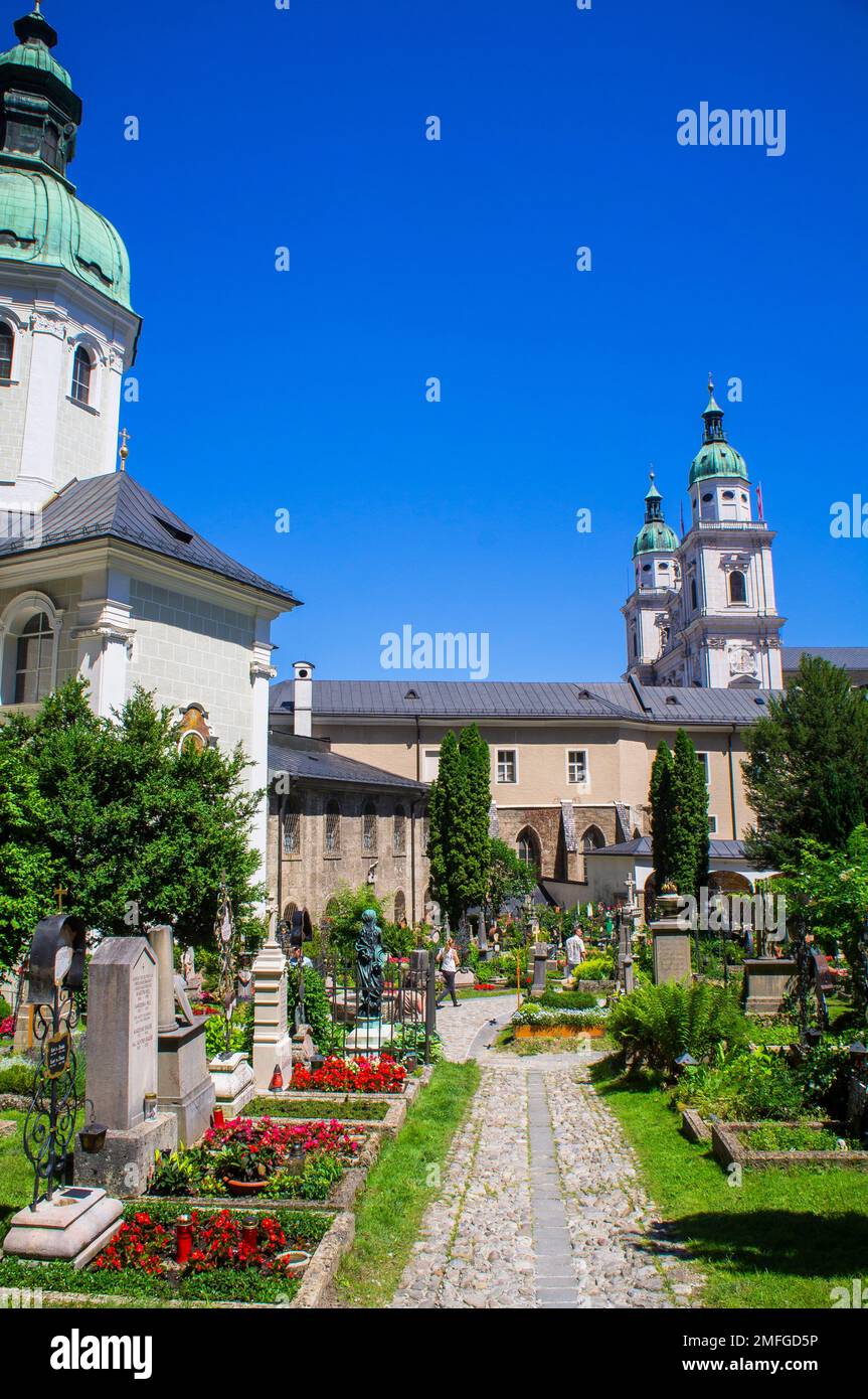 The Old Town Salzburg, Collegiate Church of St. Peter and St. Peter's ...