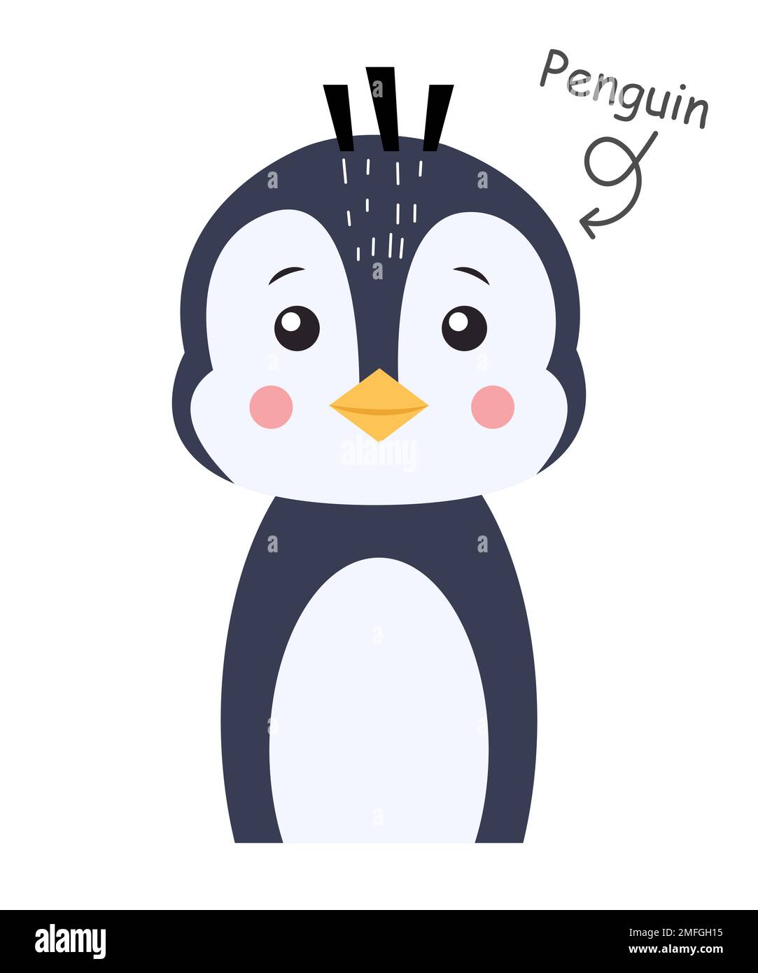 Penguin . Cartoon character . Vector Stock Vector Image & Art - Alamy