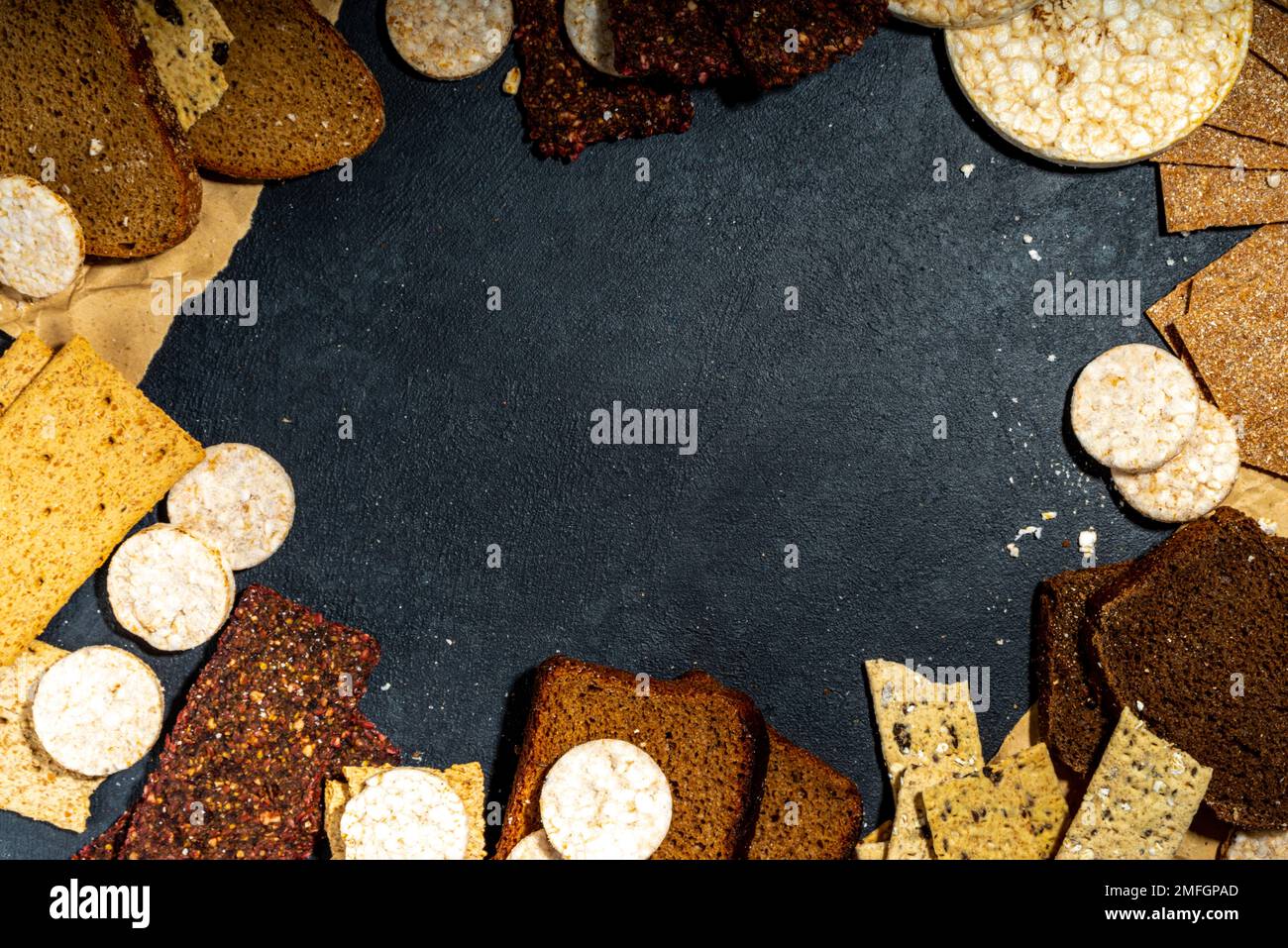 Gluten free allergic diet, celiac disease concept. Collection of