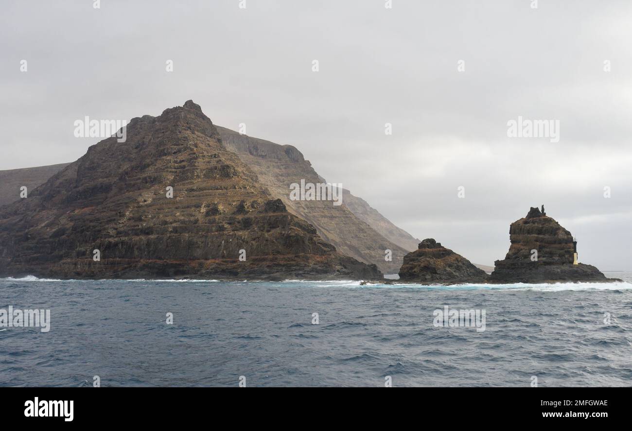 Outer Farion seen from the sea Stock Photo