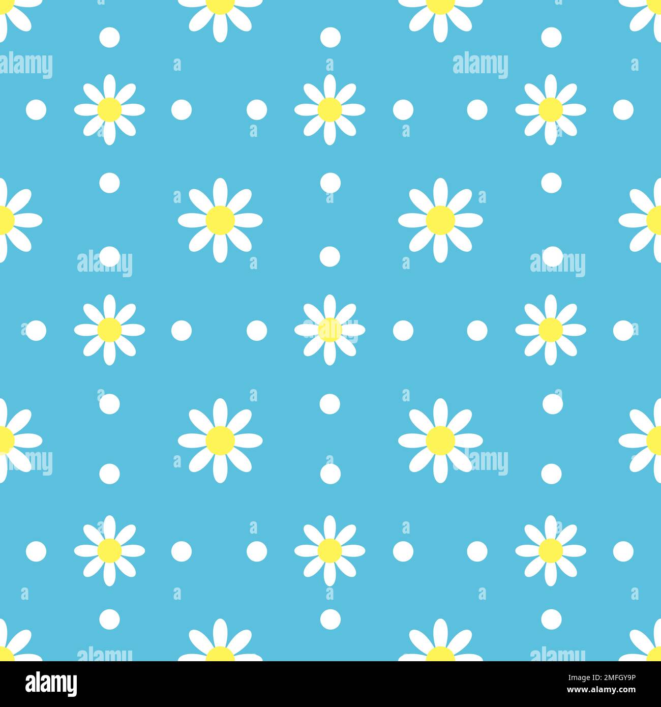 Vector seamless background with chamomile Stock Vector Image & Art - Alamy