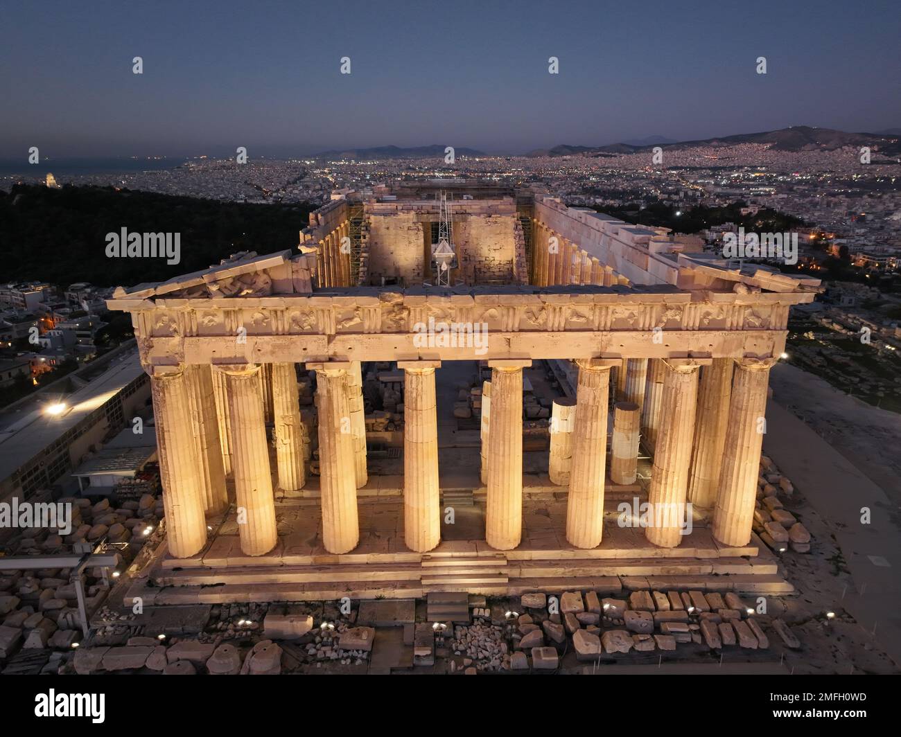 Parthenon athens drone hi-res stock photography and images - Alamy