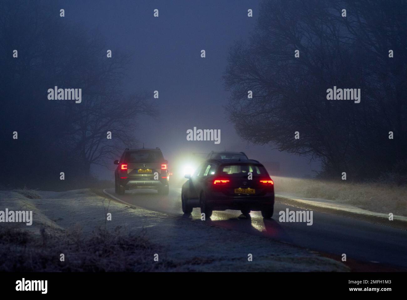 Godshill, New Forest, Hampshire, UK, 25th January 2023, Weather