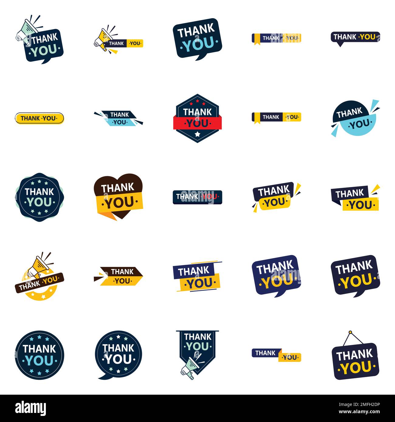 25 Fresh Vector Designs for Saying Thank You Stock Vector Image & Art Alamy