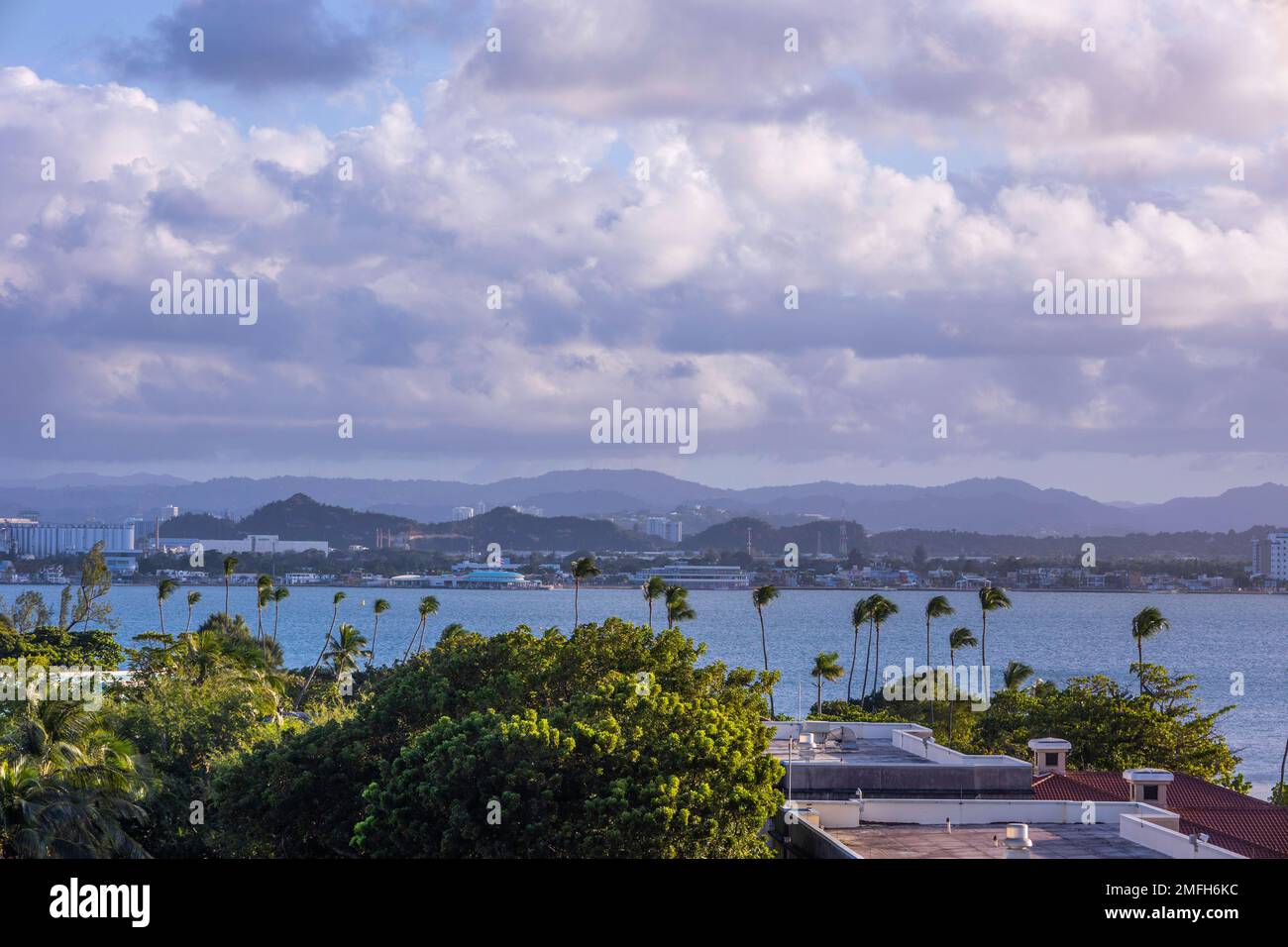 A view of a beautiful beach in San Juan city in Puerto Rico Stock Photo ...