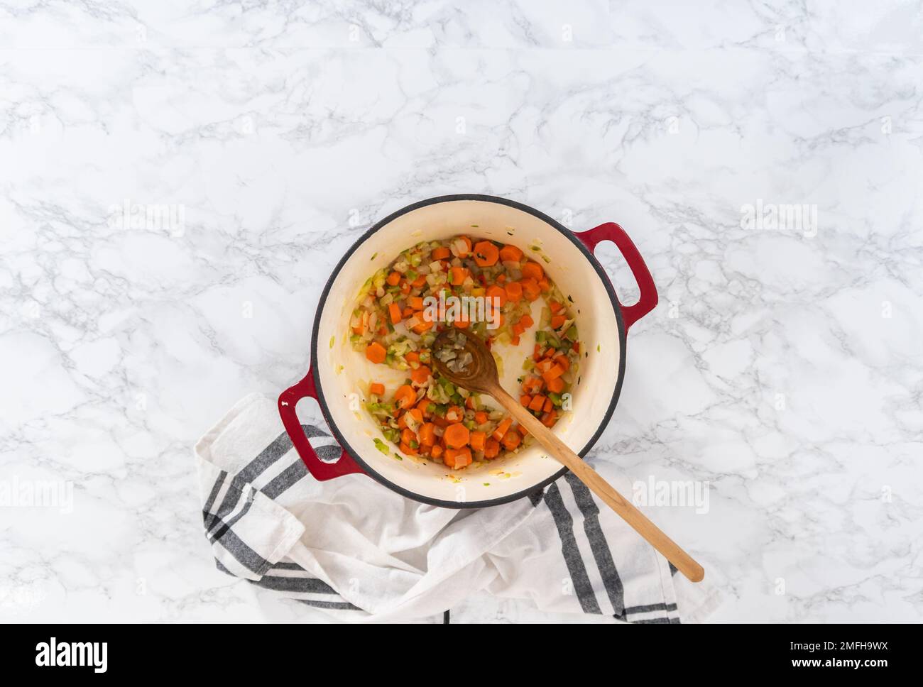 Chicken Noodle Soup Stock Photo - Alamy