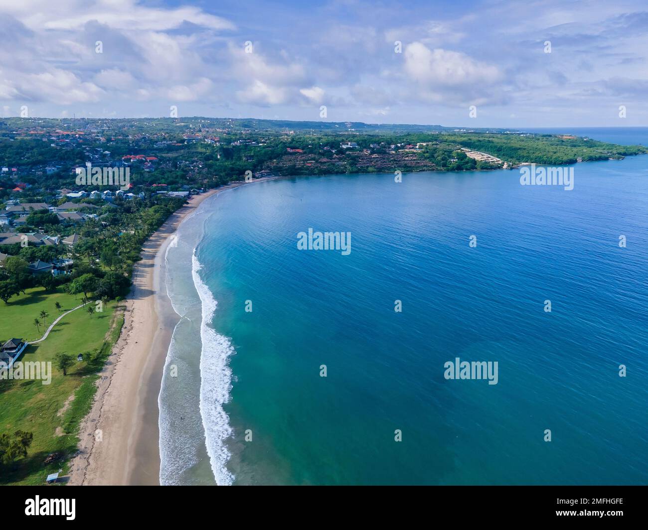 Aerial View Of Jimbaran Beach, Bali, Indonesia Stock Photo - Alamy