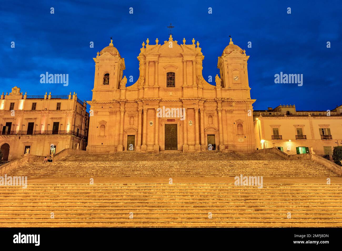 Facade Of Noto Cathedral Basilica Cattedrale Di San Nicol Located At Facade Of Noto Cathedral Basilica Cattedrale Di San Nicol Located At