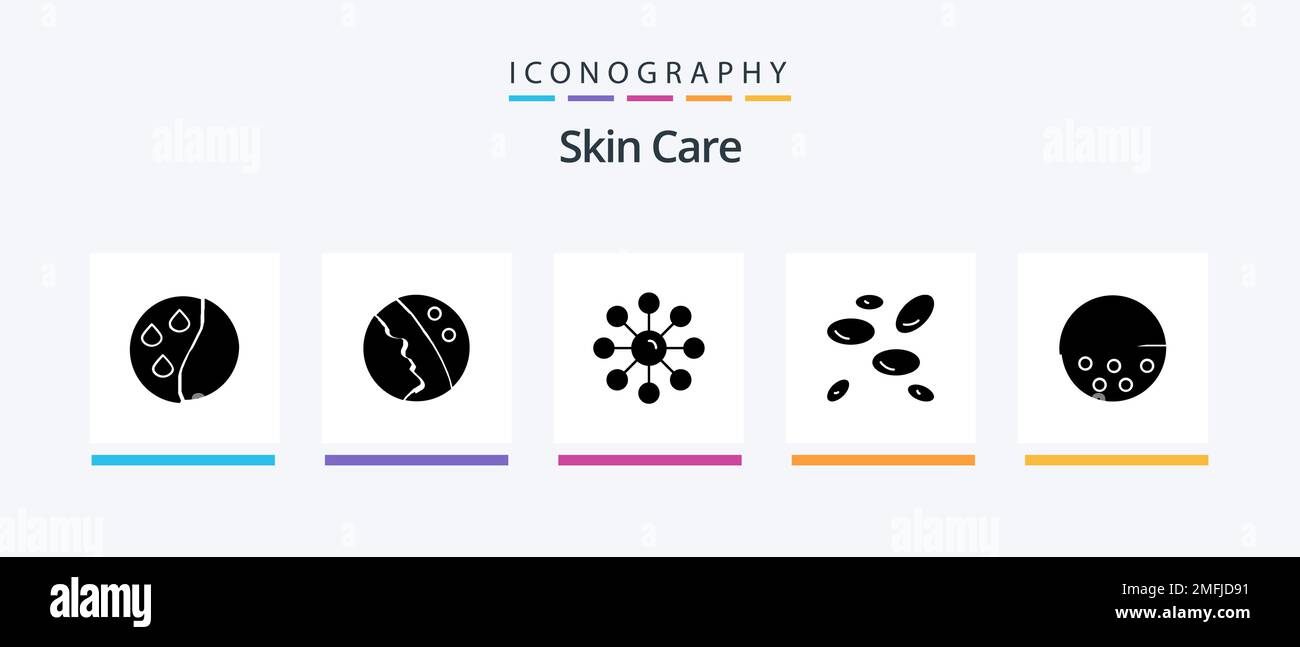 Skin Glyph 5 Icon Pack Including skin. white cells. skin. white blood