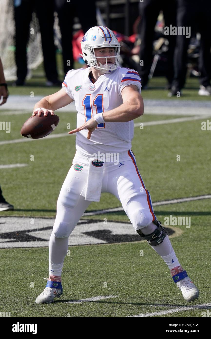 Florida quarterback Kyle Trask plays against Vanderbilt in the first