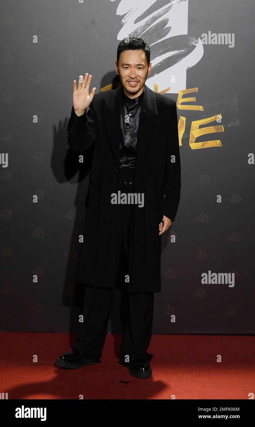 Taiwanese actor Michael Chang arrives at the 57th Golden Horse Awards