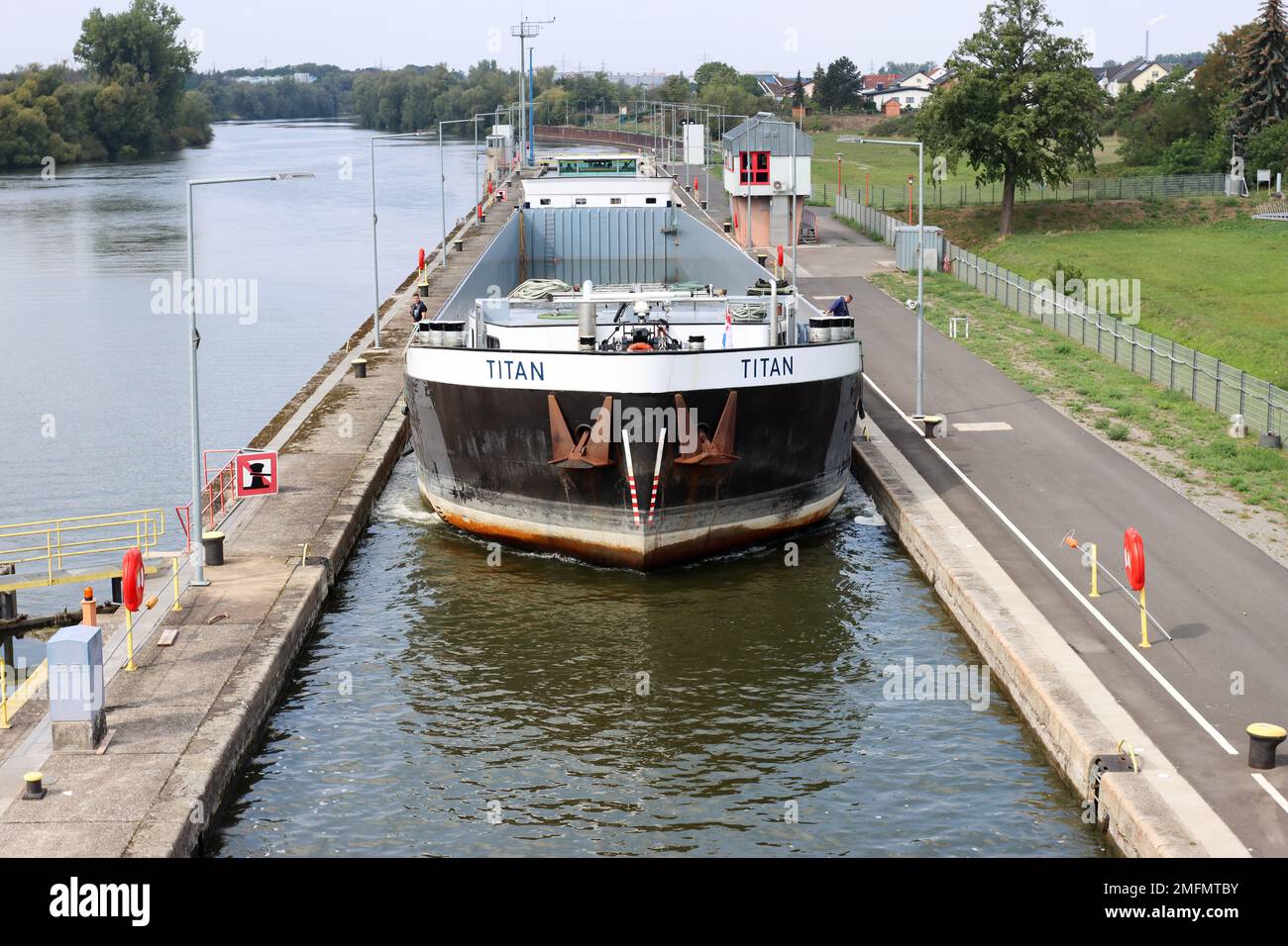 inland shipping in germany Stock Photo
