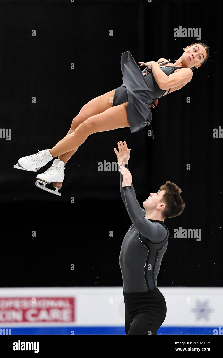 Espoo, Finland. 25th Jan, 2023. Anastasia VAIPANLAW & Luke DIGBY (GBR