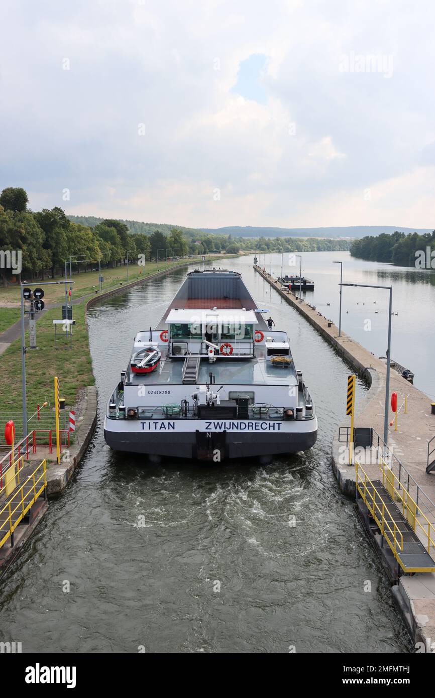 inland shipping in germany Stock Photo