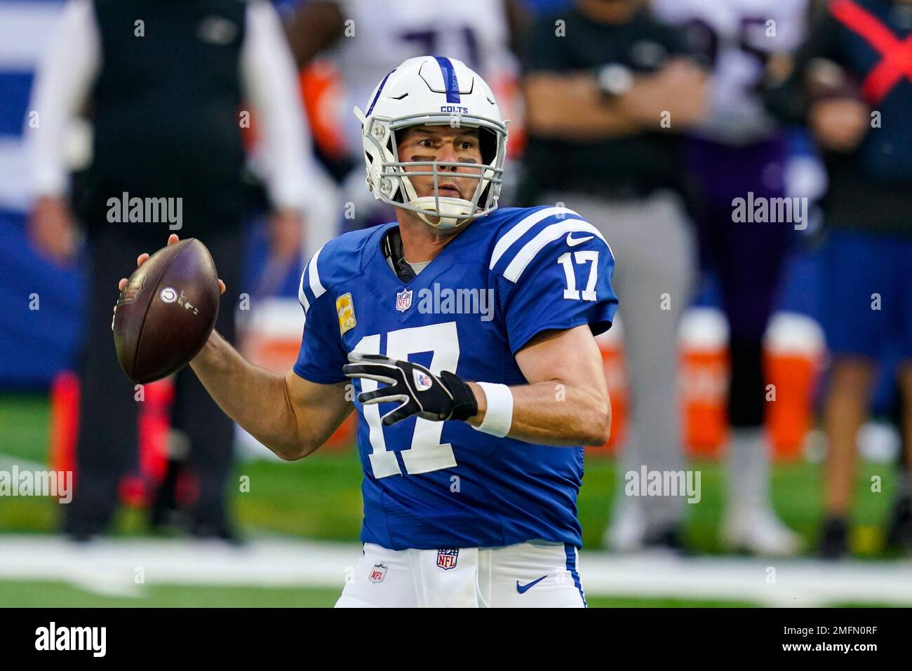 Derek Rivers Indianapolis Colts quarterback Philip Rivers (17) throws against the ...