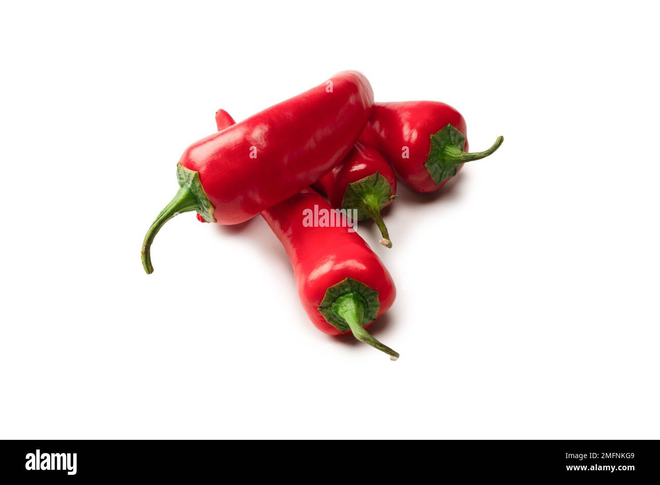 Red hot chili pepper isolated on a white background Stock Photo - Alamy