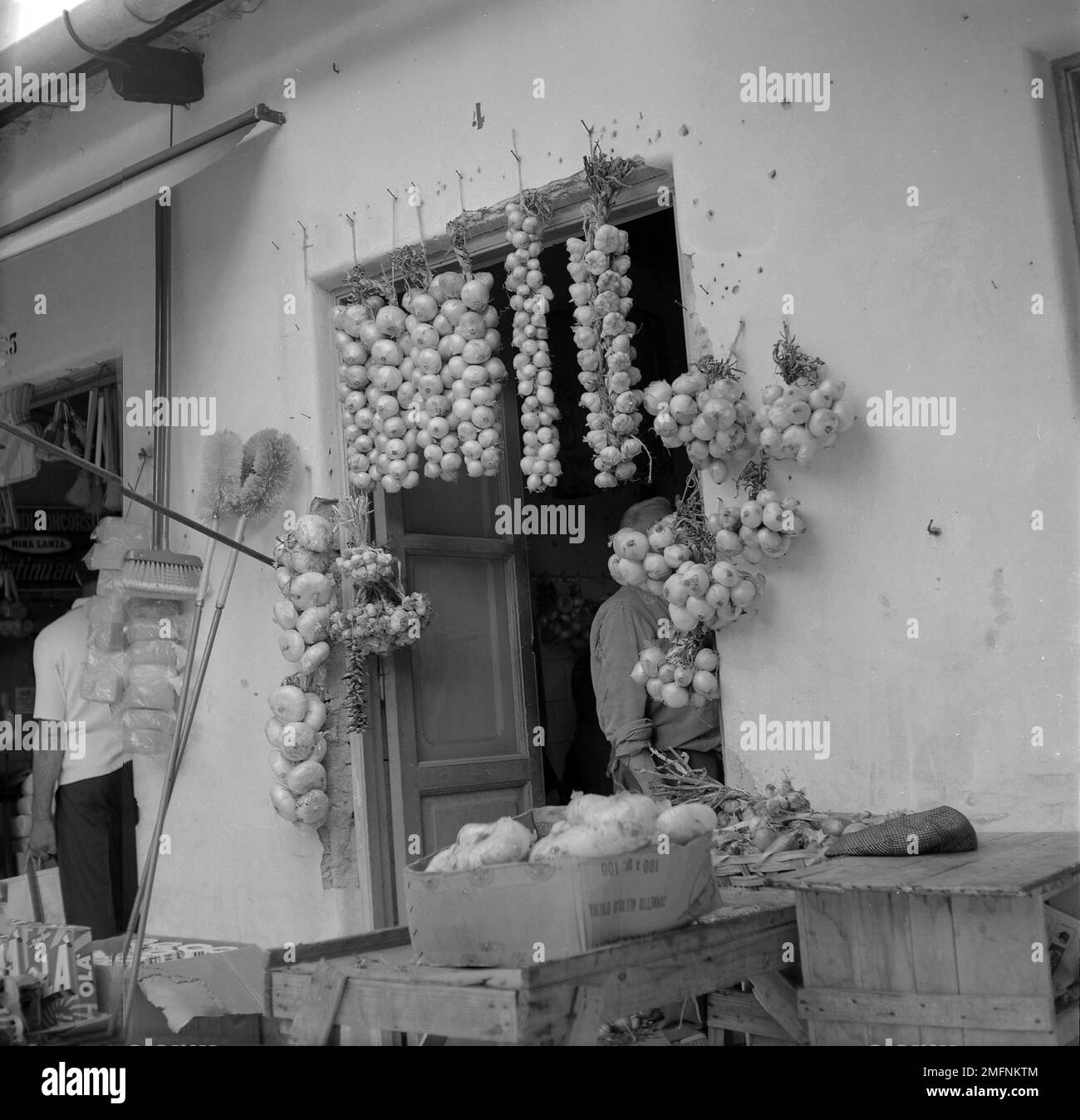 hanging-onions-black-and-white-stock-photos-images-alamy