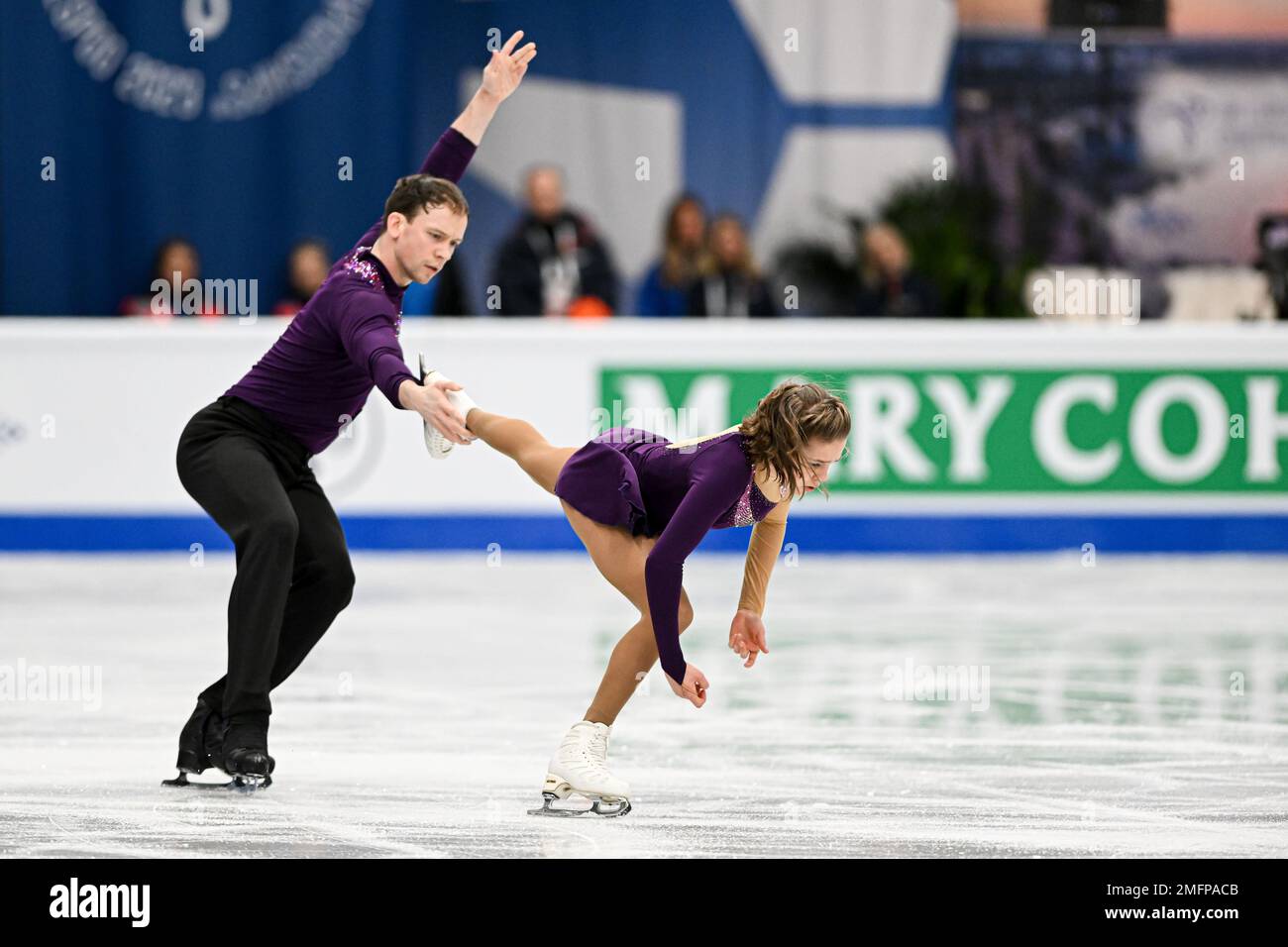 Espoo, Finland. 25th Jan, 2023. Nika OSIPOVA & Dmitry EPSTEIN (NED