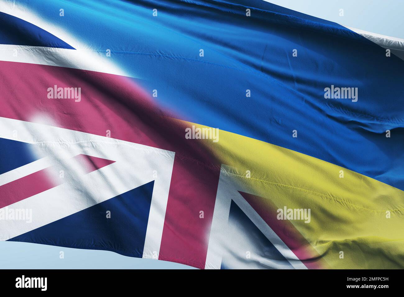 brittish ukrainia BritishUkrainian Aid supports people suffering from the war and humanitarian crisis in Ukraine by aligning UK and Ukrainian efforts. Stock Photo