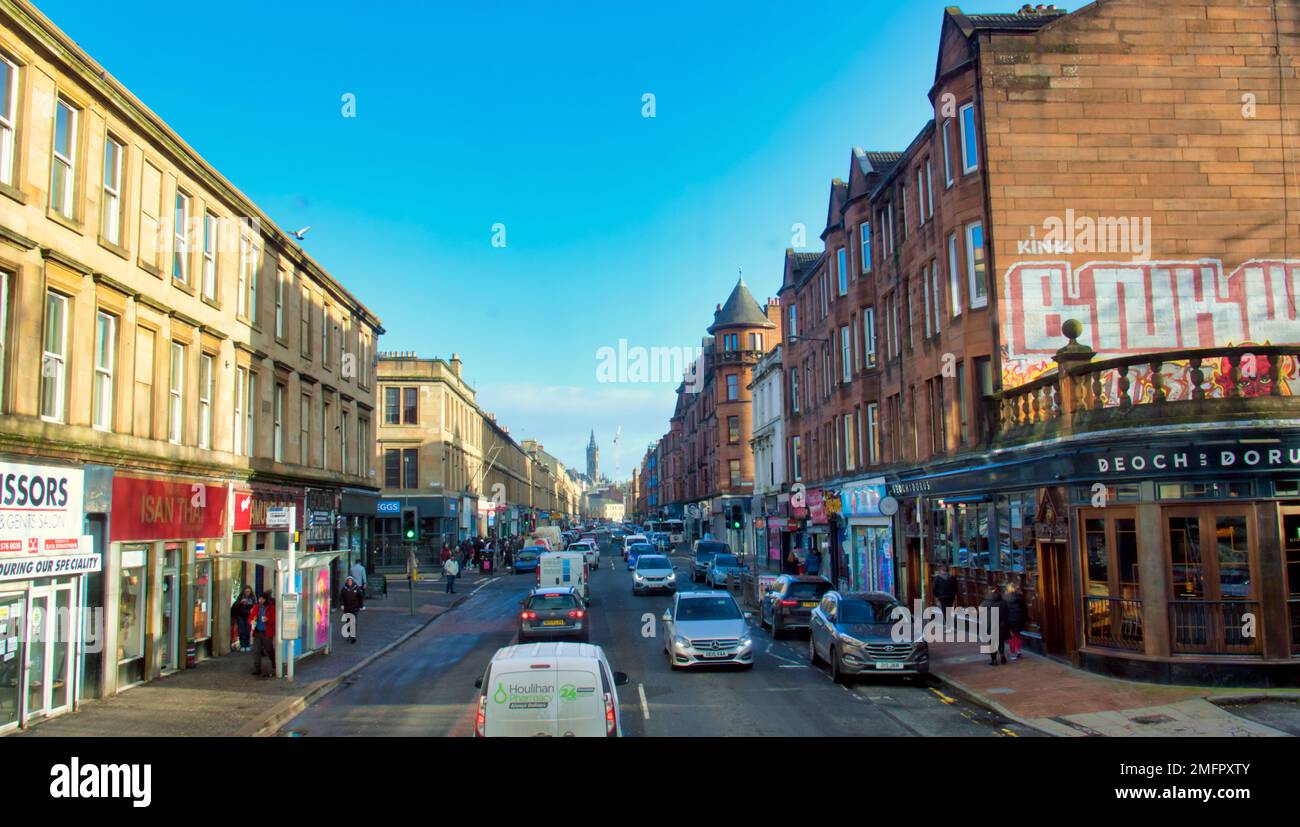 Glasgow, Scotland, UK 25th January, 2023.Burns night knitted mail box
