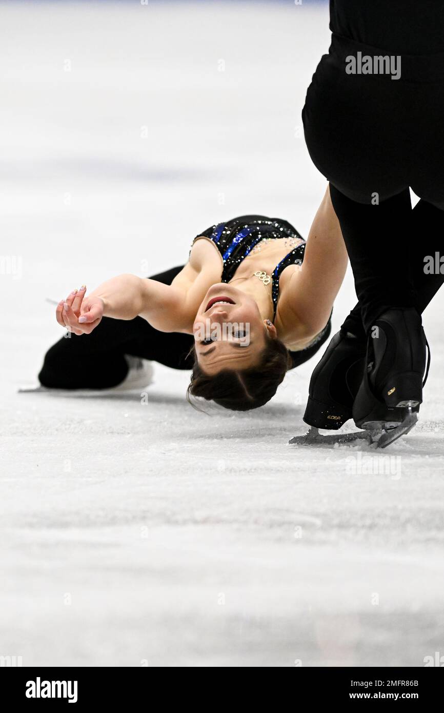 Espoo, Finland. 25th Jan, 2023. Annika HOCKE & Robert KUNKEL (GER