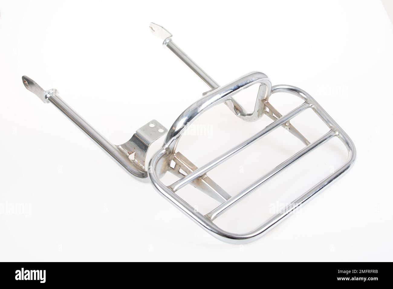 luggage frame rack carrier silver chrome classic for motorcycle on