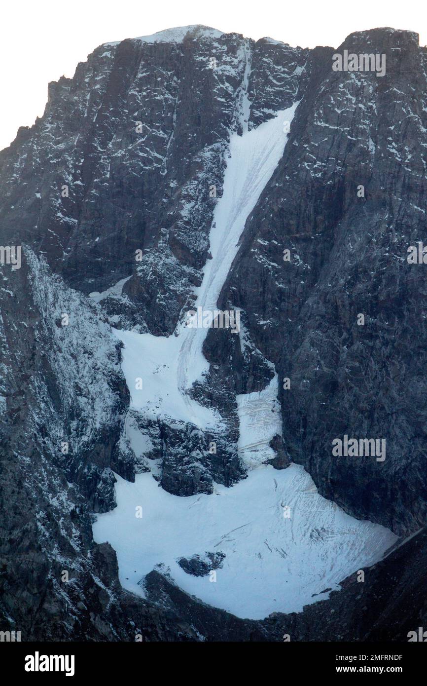 Glacier on Mount Moran Stock Photo