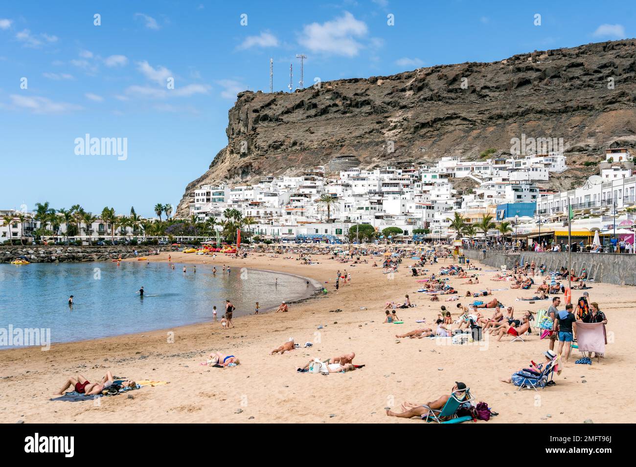 PUERTO DE MOGAN, GRAN CANARIA, CANARY ISLANDS MARCH 7 View of the