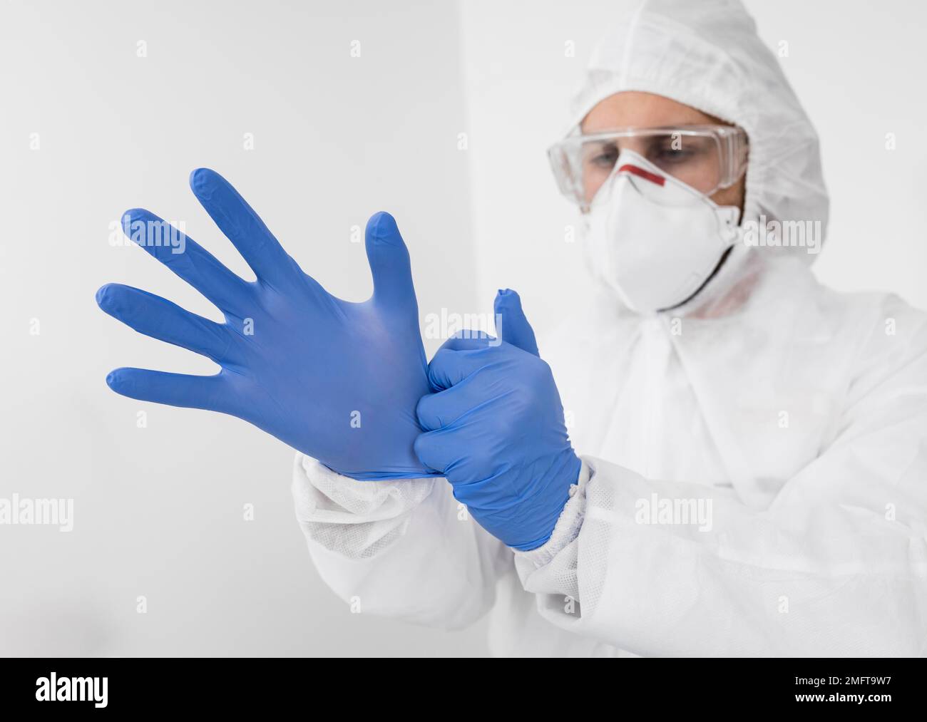 doctor wearing face mask surgical gloves. High resolution photo Stock Photo Alamy