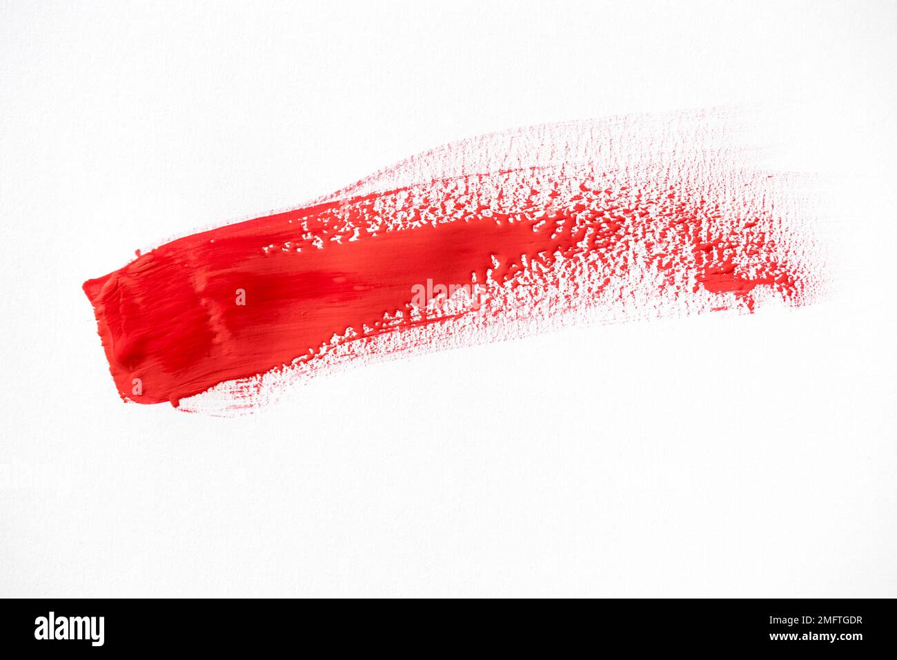 red paint brush stroke effect Stock Photo - Alamy