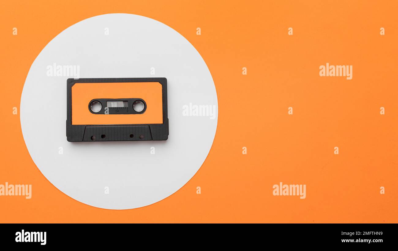 vintage cassette tape copy space Stock Photo Alamy