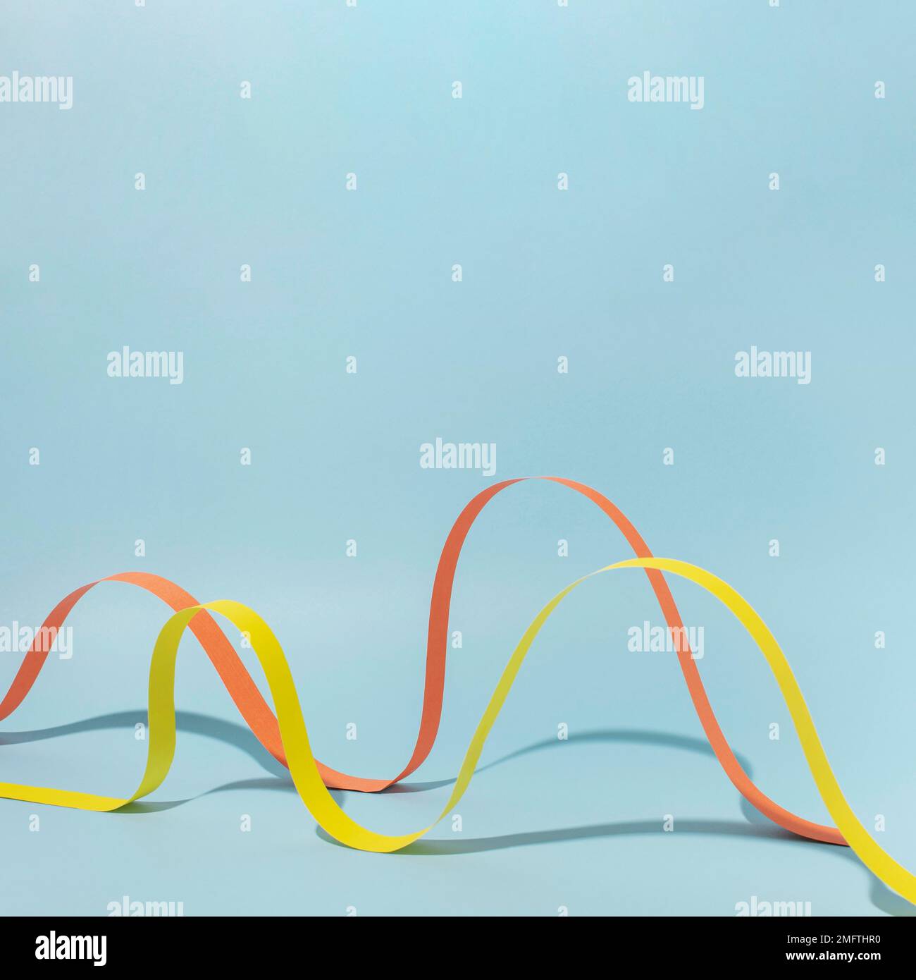 orange yellow ribbon Stock Photo Alamy