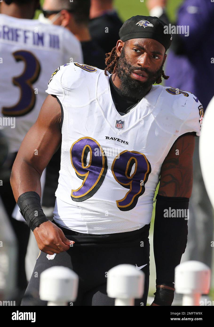 Baltimore Ravens' Matthew Judon (99) during an NFL football game against  the Philadelphia Eagles, Sunday, Oct. 18, 2020, in Philadelphia. The Ravens  defeated the Eagles 30-28. (AP Photo/Rich Schultz Stock Photo - Alamy