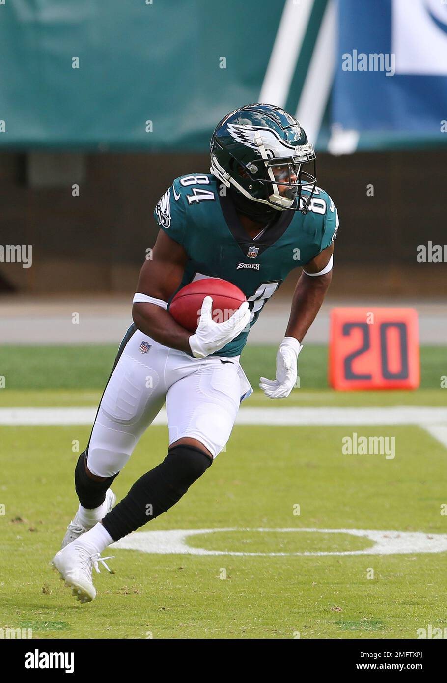 Philadelphia Eagles' Greg Ward (84) scores a touchdown during the