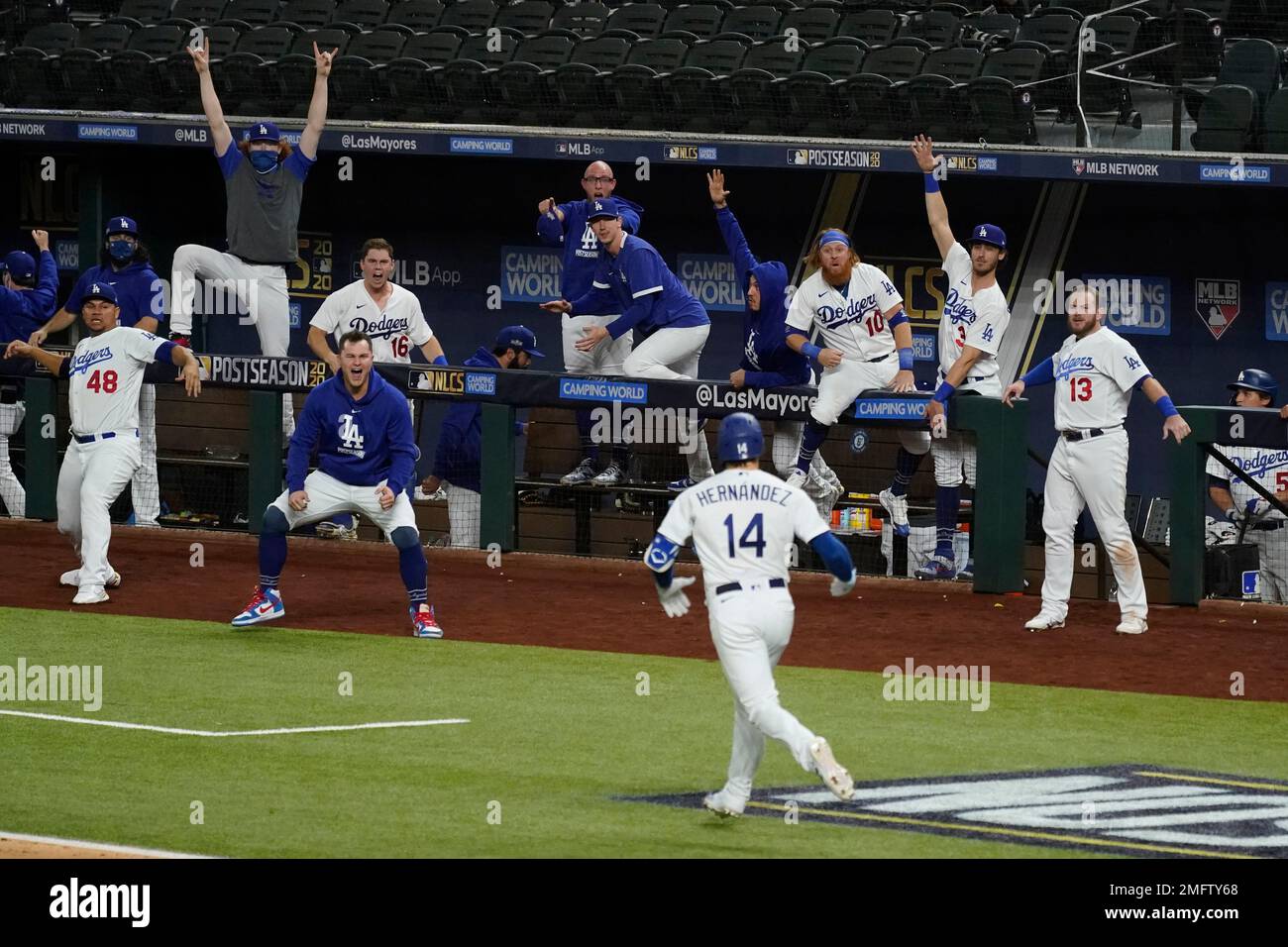 Men's Los Angeles Dodgers Enrique Hernandez 14 2020 World Series