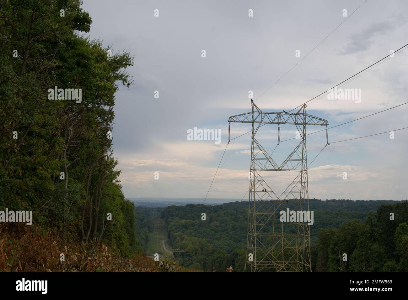 A view from the Horseshoe Trail, Middle Creek WMA in Pennsylvania Stock Photo