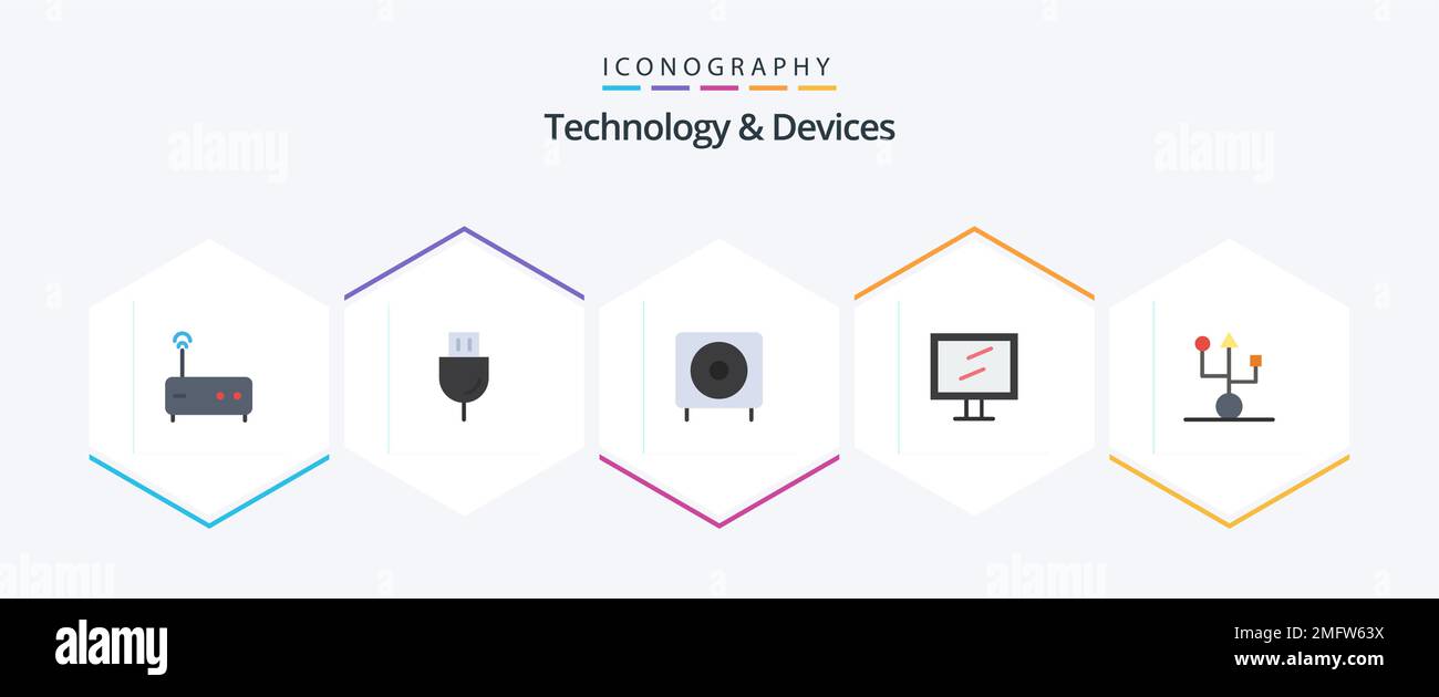 Devices 25 Flat icon pack including devices. mac. bass. display ...