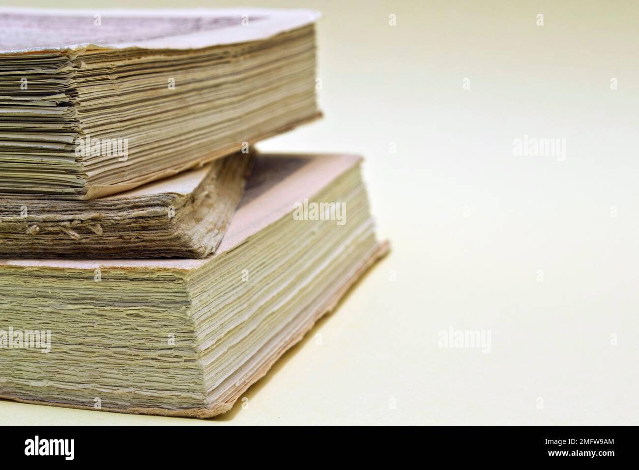 Old books on white background Stock Photo - Alamy